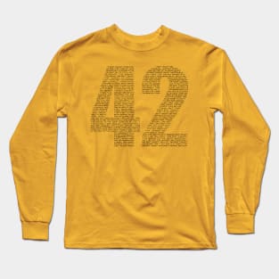 About 42 - Black Long Sleeve T-Shirt